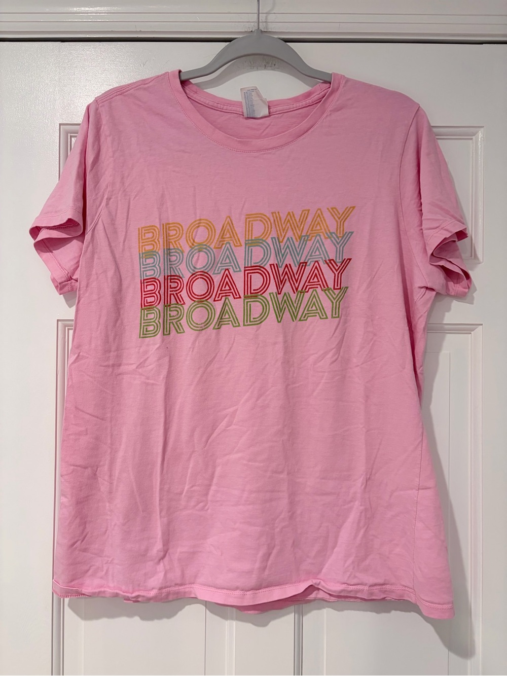 Port and Company Pink Broadway Graphic Tee